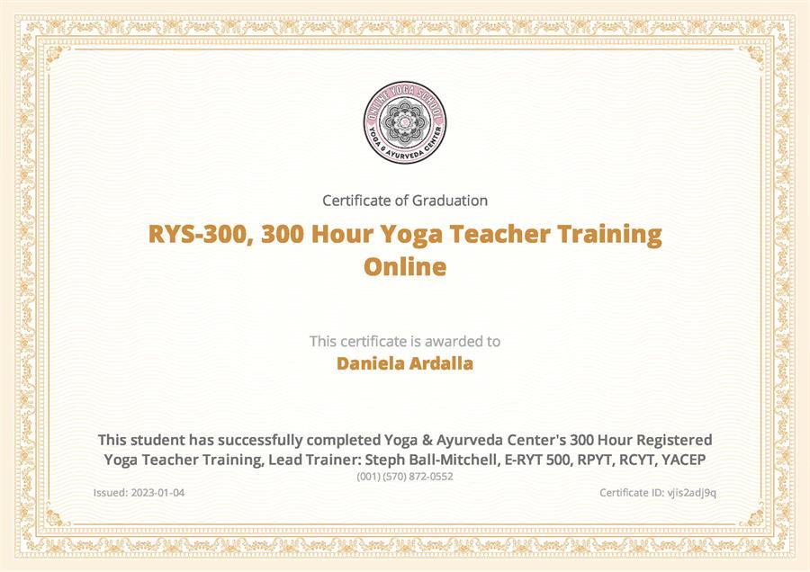 Advanced 300 hr Yoga Teacher Training